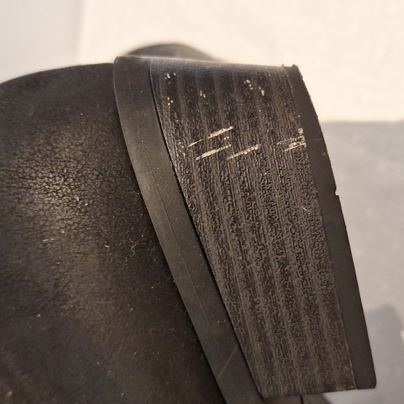 White Mountain Desire Black Ankle Boots with Silver Studs - Picture 8 of 11